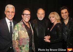 Producer Ken Davenport, Director Michael Mayer, Neil Diamond, Robyn Hurder and Will S Photo