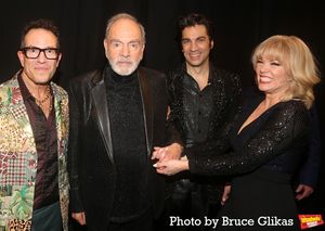 Director Michael Mayer, Neil Diamond, Will Swenson and Robyn Hurder Photo
