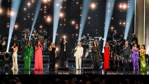 Amanda Shires, Diane Reeves, Natalie Hemby, Sheryl Crow, Hozier, Brandi Carlile, Jamala, Mickey Guyton, Bebe Winans, Michael W. Smith, Ariana Debose, and Maren Morris.
@ BroadwayWorld Amanda Shires, Diane Reeves, Natalie Hemby, Sheryl Crow, Hozier, Brandi Carlile, Jama Photo