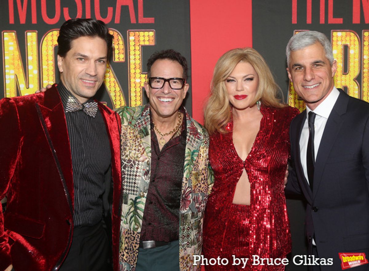 Will Swenson, Director Michael Mayer, Robyn Hurder and Producer Ken Davenport at 