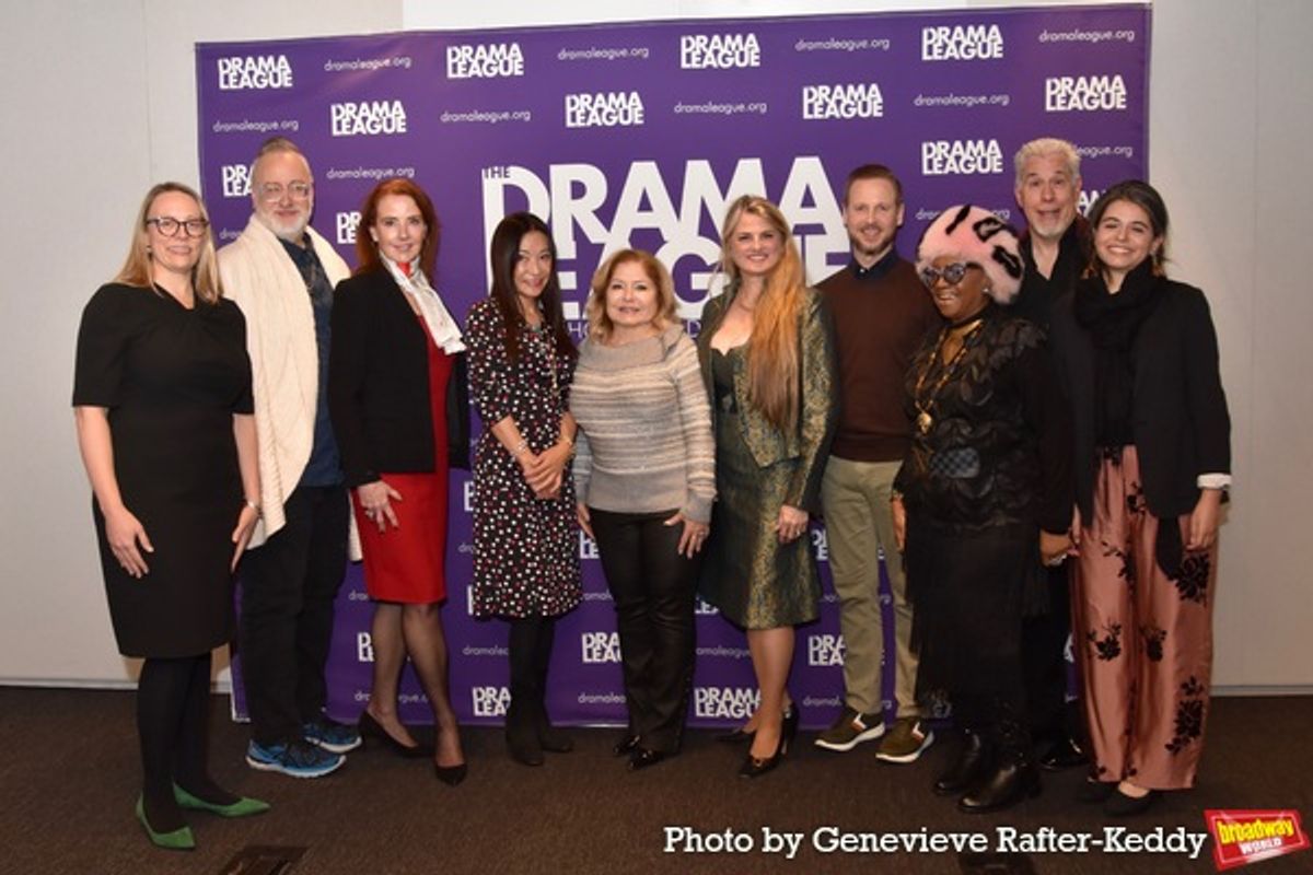 The Drama League Board-Bevin Ross (Executive Director), Gabriel Stelian-Shanks (Artistic Director), Donna Daniels (Board Secretary), Kumiko Yoshii, Mary Jain, Bonnie Colley (President), Townsend Teague (Treasurer), Irene Gandy, John Alan Turner and Estefania Fadul at 