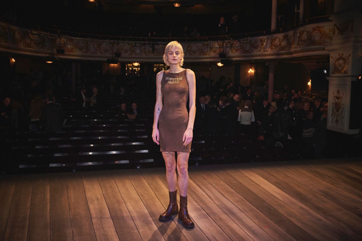 Emma Corrin on stage after the opening night of Orlando at the Garrick Theatre, London. 05.12.2022 at 