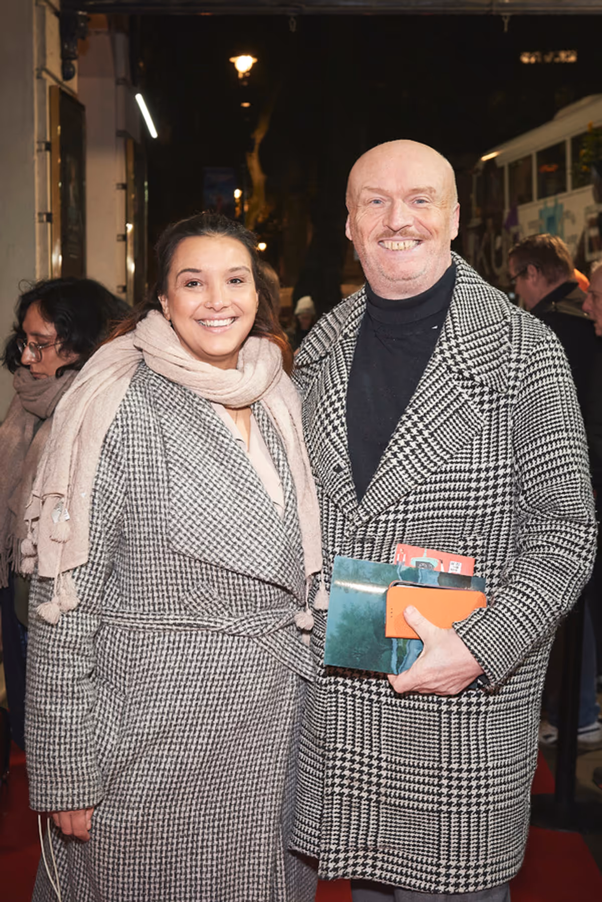 Mark Ravenhill and guest attending the opening night of Orlando at the Garrick Theatre, London. 05.12.2022 at 