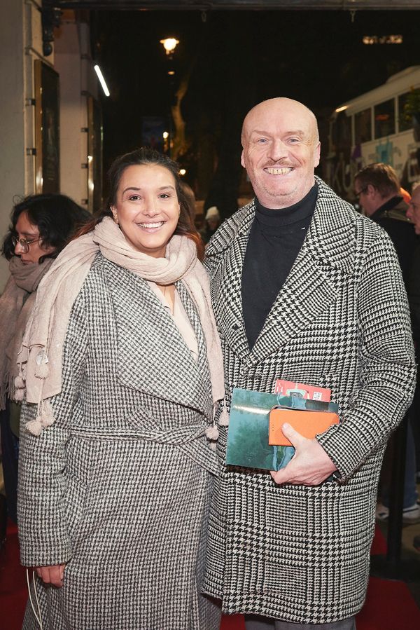 Mark Ravenhill and guest attending the opening night of Orlando at the Garrick Theatr Photo