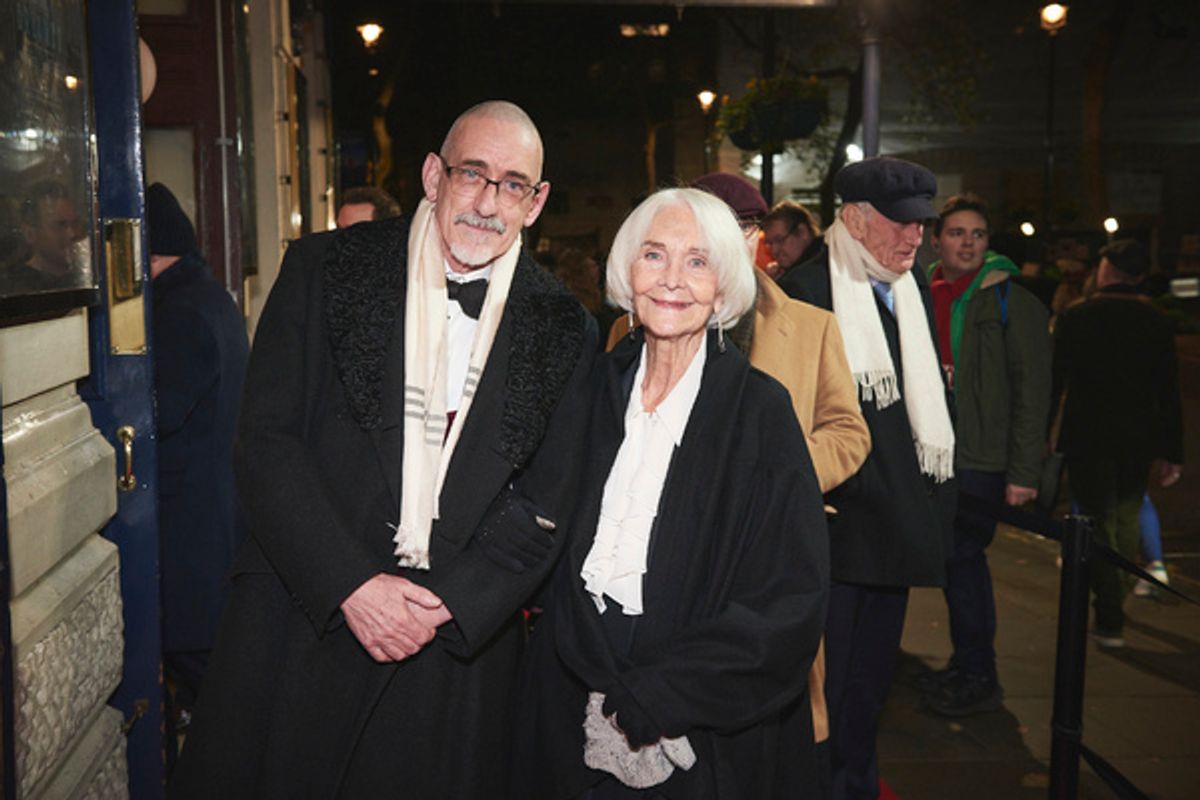 Neil Bartlett and Shelia Hancock attending the opening night of Orlando at the Garrick Theatre, London. 05.12.2022 at 