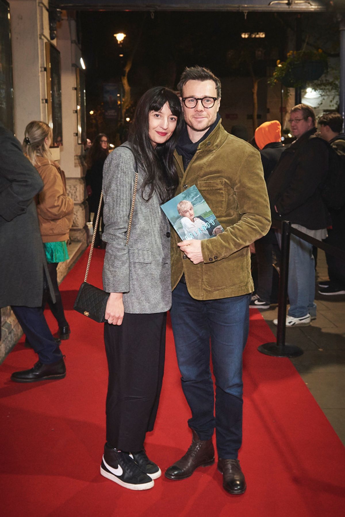 Rupert Evans and guest attending the opening night of Orlando at the Garrick Theatre, London. 05.12.2022 at 