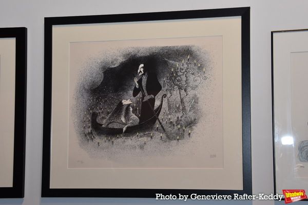 Michael Crawford and Sarah Brightman Phantom of the Opera by Al Hirschfeld Photo