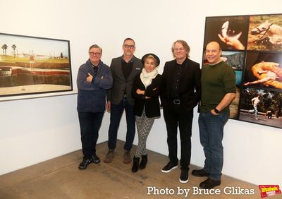 Nathan Lane, Sharr White, Zoe Wanamaker, Bartlett Sher and Danny Burstein Photo