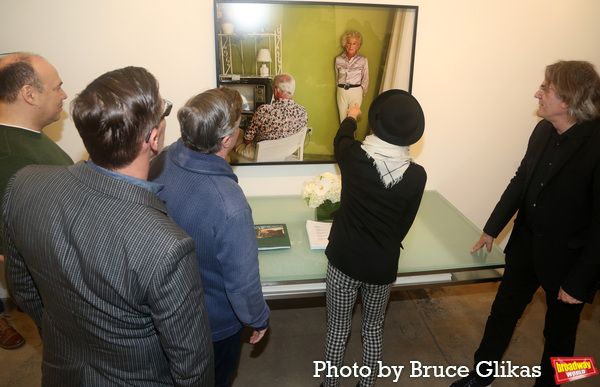 Danny Burstein, Sharr White, Nathan Lane, Zoe Wanamaker and Bartlett Sher examine Lar Photo