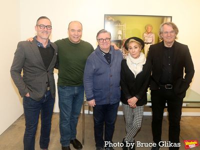 Sharr White, Danny Burstein, Nathan Lane, Zoe Wanamaker and Bartlett Sher Photo