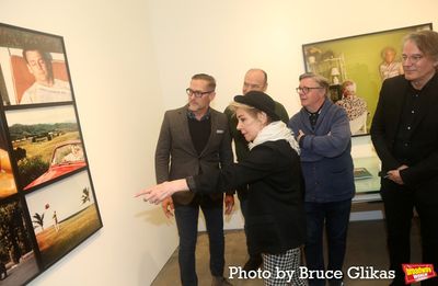 Sharr White, Danny Burstein, Nathan Lane, Zoe Wanamaker and Bartlett Sher examine Lar Photo