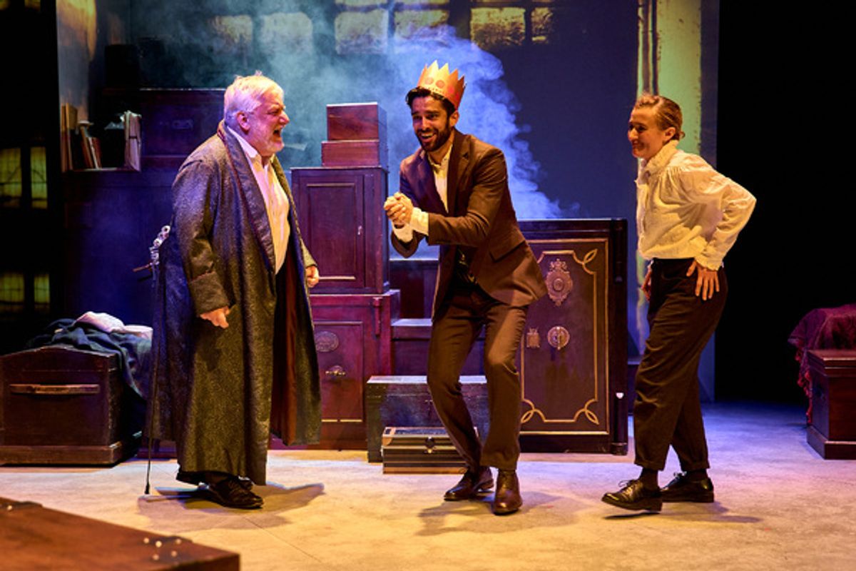 Simon Russell Beale, Eben Figueiredo, Lyndsey Marshal at 