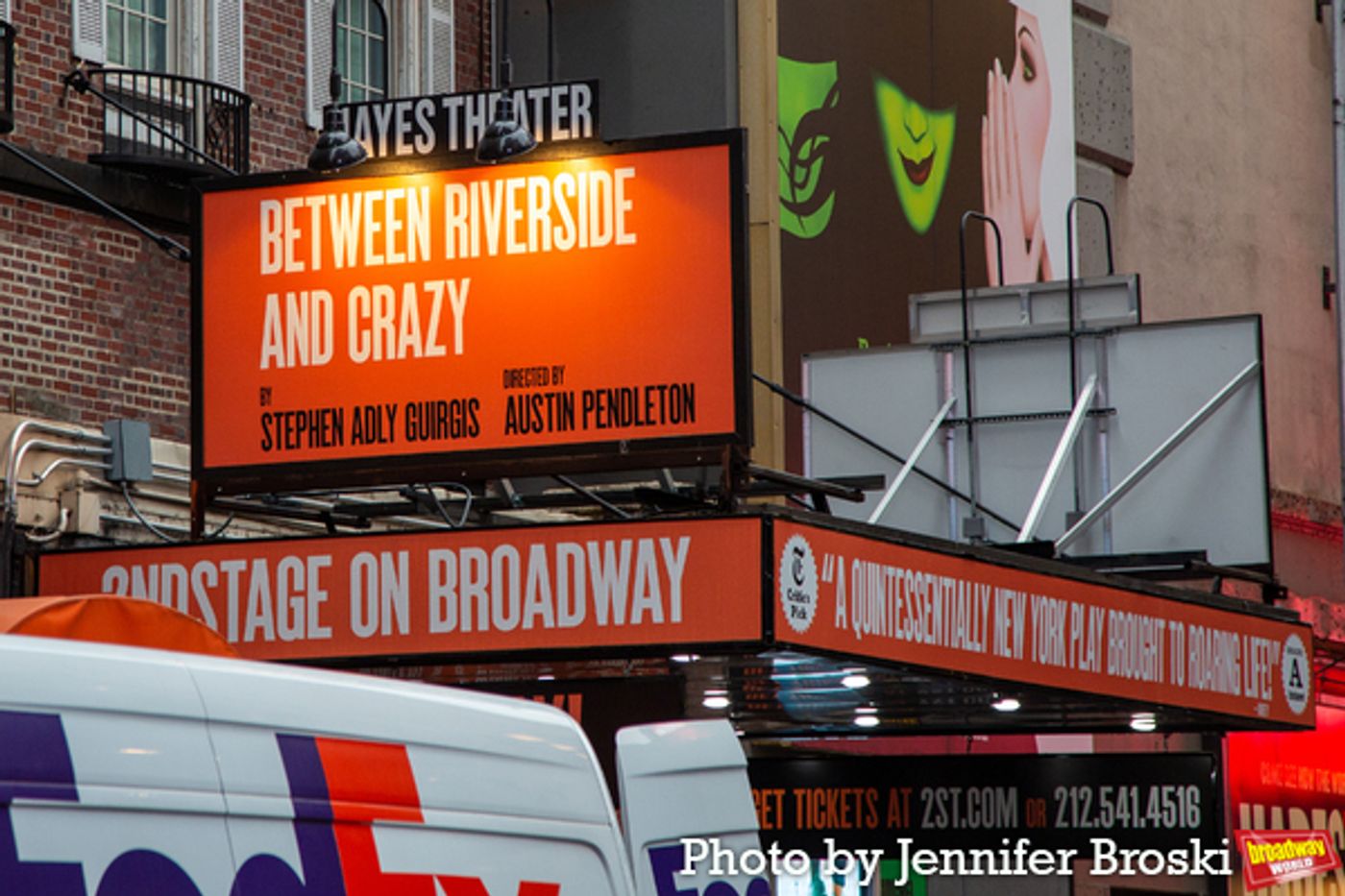 Up on the Marquee: BETWEEN RIVERSIDE AND CRAZY  Image