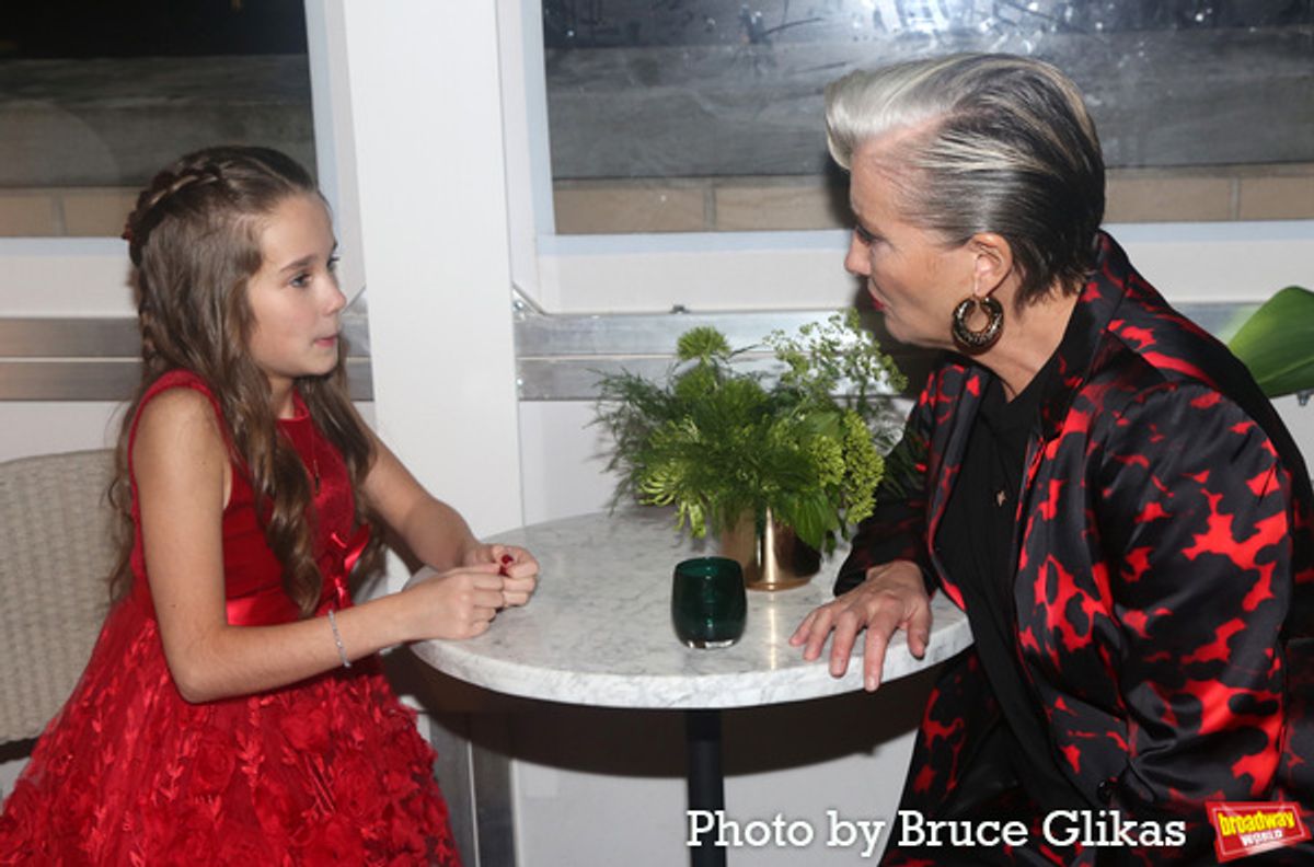 Alisha Weir and Emma Thompson at 