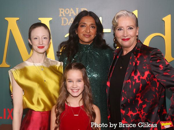 Andrea Riseborough, Alisha Weir, Sindhu Vee and Emma Thompson Photo