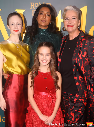 Andrea Riseborough, Alisha Weir, Sindhu Vee and Emma Thompson Photo