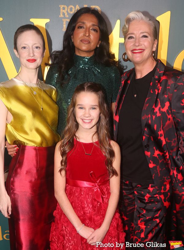 Andrea Riseborough, Alisha Weir, Sindhu Vee and Emma Thompson Photo