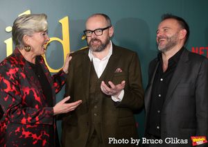 Emma Thompson, Dennis Kelly and Matthew Warchus Photo