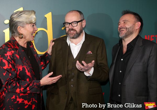 Emma Thompson, Dennis Kelly and Matthew Warchus Photo