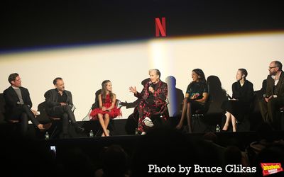 Frank DiLella, Matthew Warchus, Alisha Weir, Emma Thompson, Sindhu Vee, Andrea Risebo Photo