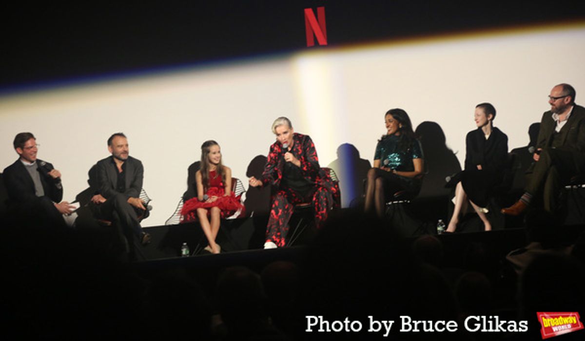 Frank DiLella, Matthew Warchus, Alisha Weir, Emma Thompson, Sindhu Vee, Andrea Riseborough and Dennis Kelly  at 