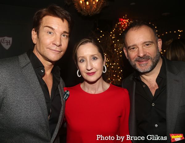 Andy Karl, Lauren Ward and Matthew Warchus Photo