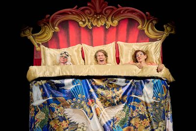 Anna-Jane Casey, John Bishop and Ian McKellen Photo