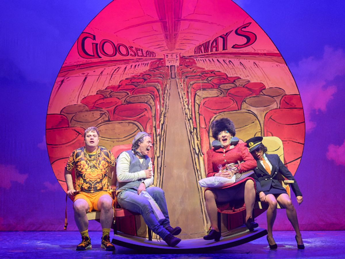 Oscar Conlon-Morrey, John Bishop and Ian McKellen at 