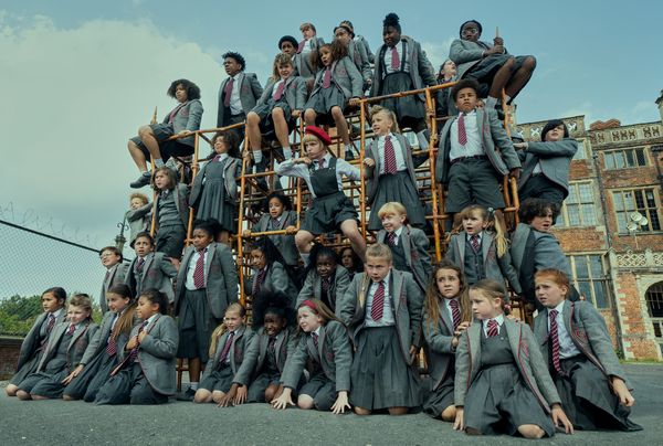 Meesha Garbett as Hortensia & the cast of Roald Dahl's Matilda the Musical Photo