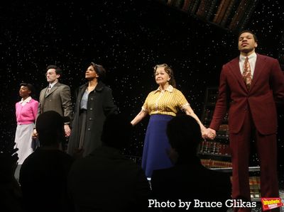 Abigail Stephenson, Bryce Pinkham, Audra McDonald, Lizan Mitchell and Mister Fitzgera Photo