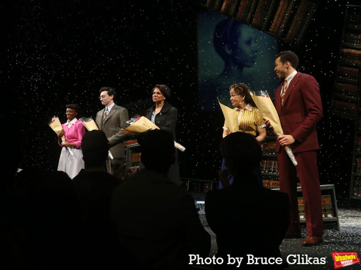 Abigail Stephenson, Bryce Pinkham, Audra McDonald, Lizan Mitchell and Mister Fitzgerald  at 