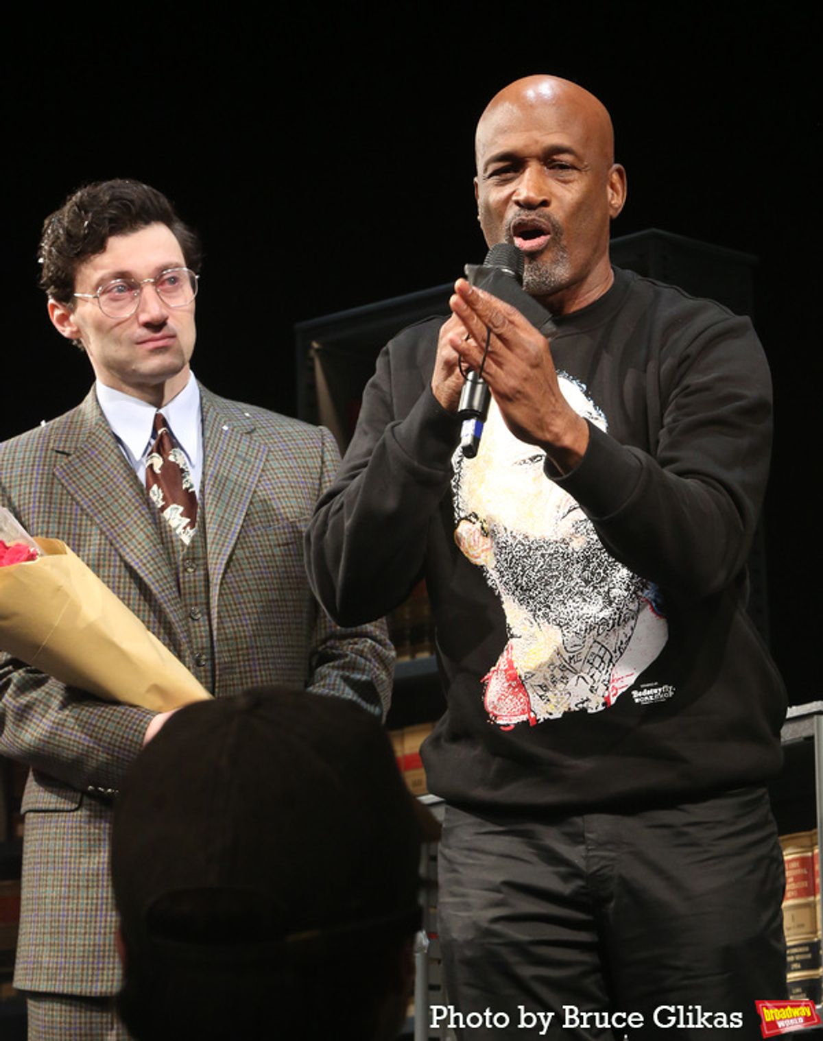 Bryce Pinkham and Director Kenny Leon at 