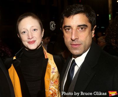 Andrea Riseborough and Karim Saleh Photo