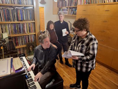 Michael Lavine (at piano), Sara Louise Lazarus, Michael Colby, Klea Blackhurst Photo