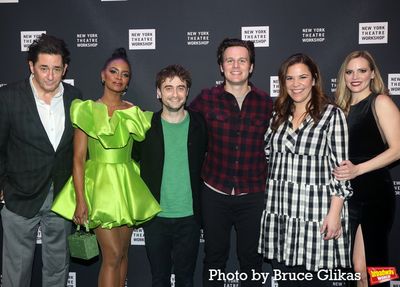 Reg Rogers, Krystal Joy Brown, Daniel Radcliffe, Lindsay Mendez, Jonathan Groff and K Photo