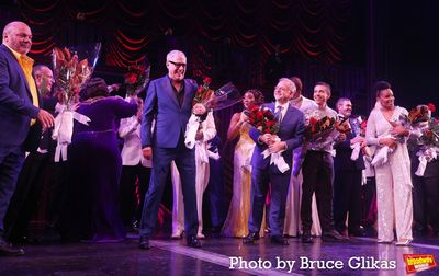 Casey Nicholaw, Marc Shaiman, Scott Wittman, Matthew Lopez, Amber Ruffin and The Cast Photo