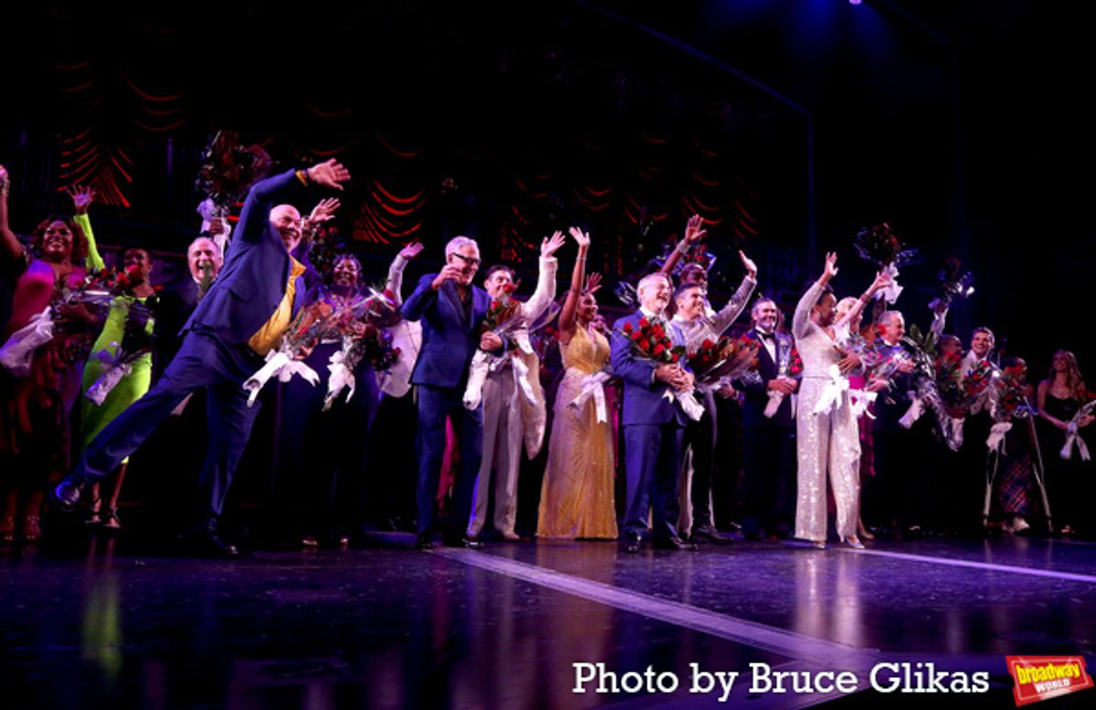 Casey Nicholaw, Marc Shaiman, Scott Wittman, Matthew Lopez, Amber Ruffin and The Cast of 'Some Like it Hot'  at 