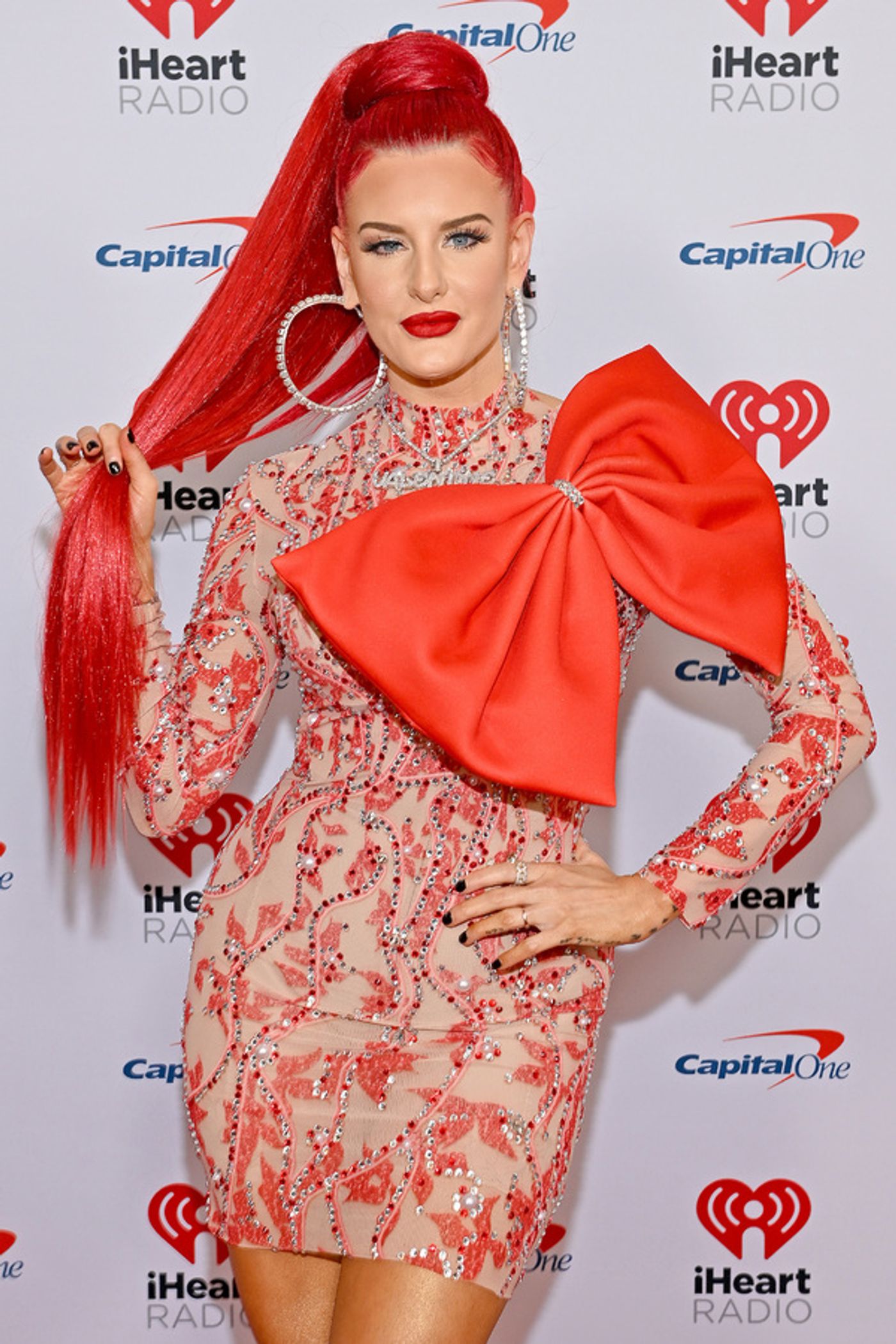 Photos: Dove Cameron, Dua Lipa & More Attend iHeart Radio's Jingle Ball  Image