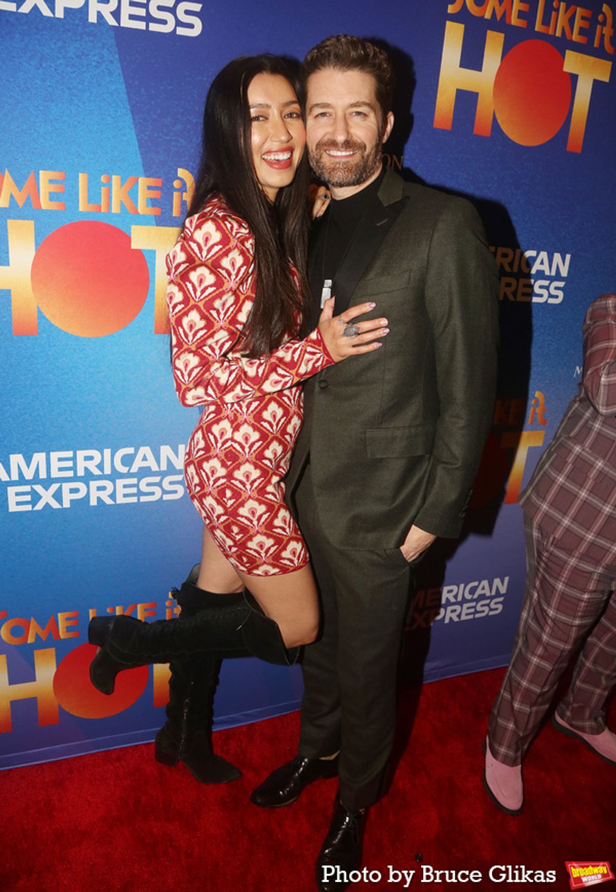 Renee Puente Morrison and Matthew Morrison at 