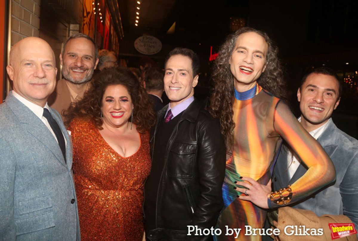 Richie Jackson, Judah Miller, Marissa Jaret Winokur, Randy Rainbow, Jordan Roth and Jesse Kissel at 