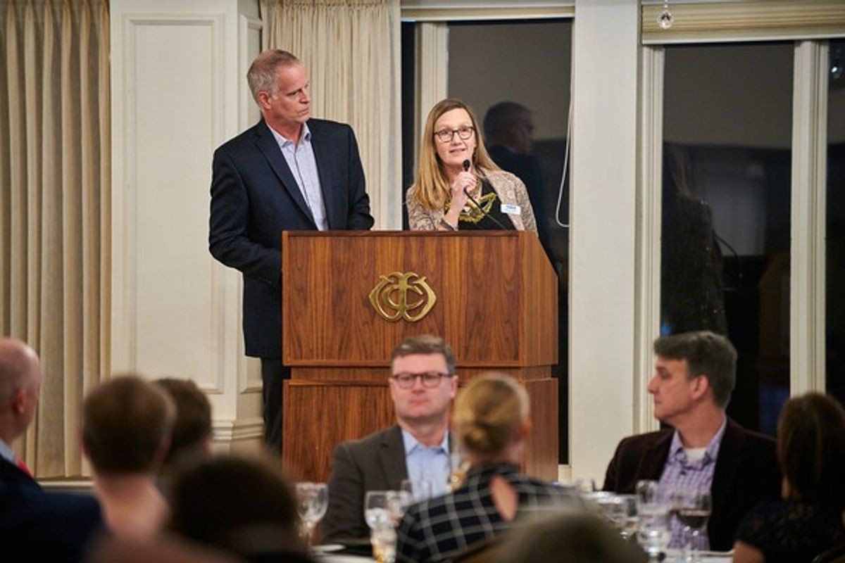 Jeff Frank and Betsy Corry at 