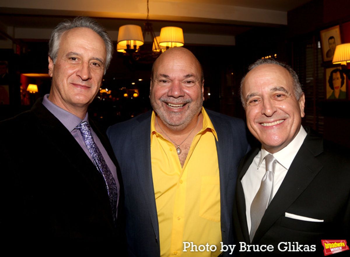 Mark Lotito, Casey Nicholaw and Adam Heller  at 