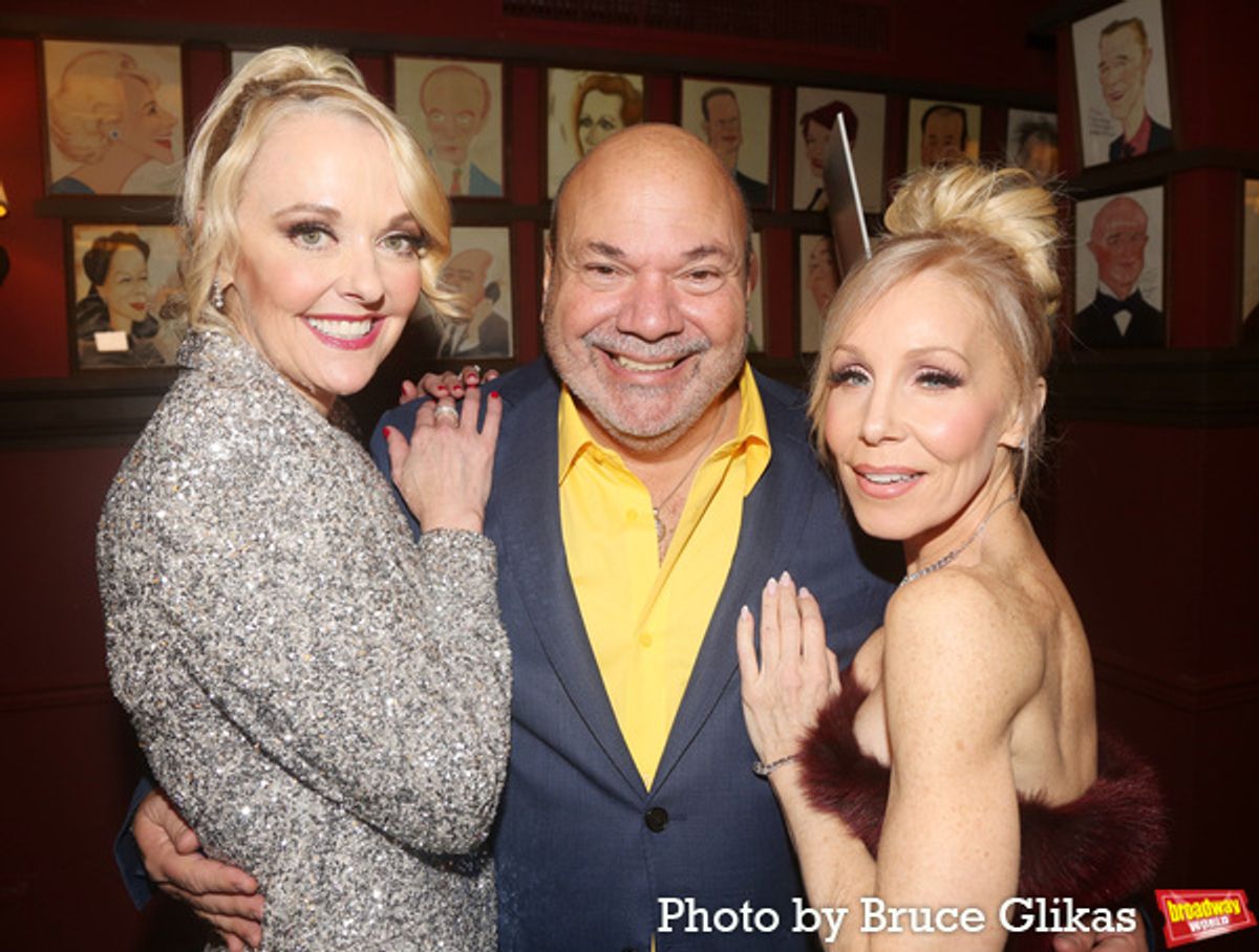 Angie Schworer, Casey Nicholaw and Jenny Hill  at 