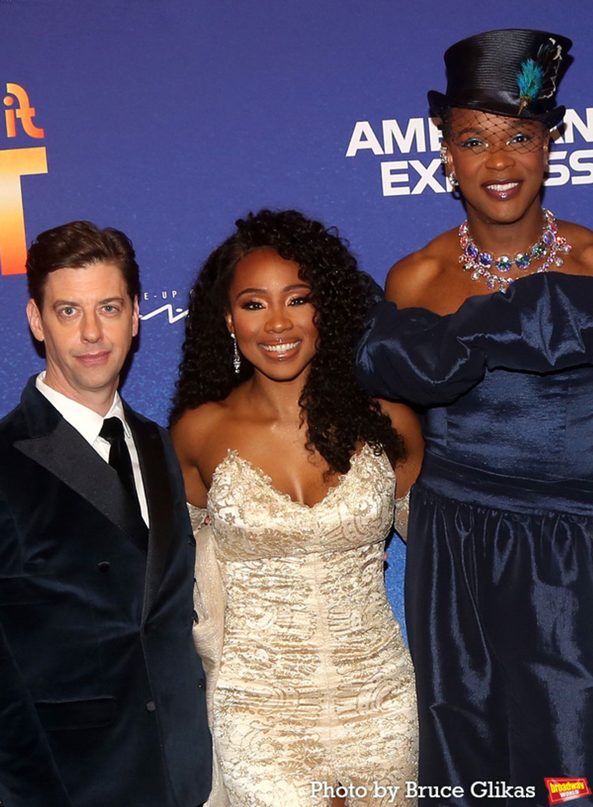 Christian Borle, Adrianna Hicks and J. Harrison Ghee at 