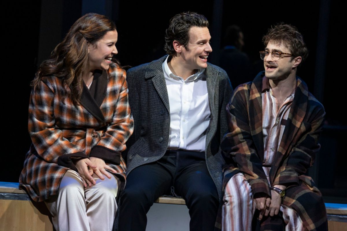 Lindsay Mendez, Jonathan Groff and Daniel Radcliffe at 