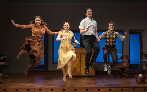 Lindsay Mendez, Katie Rose Clarke, Jonathan Groff and Daniel Radcliffe Photo