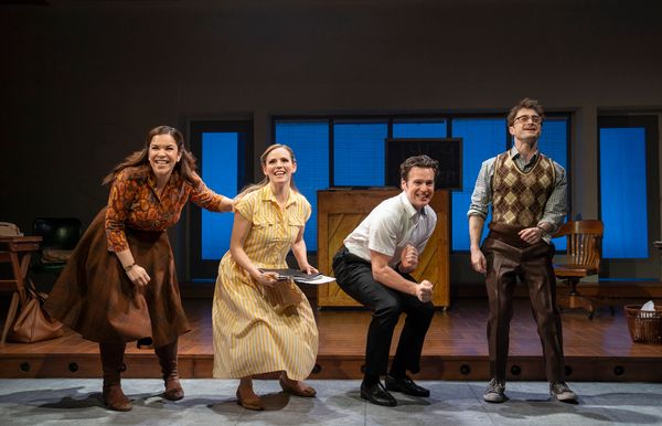 Lindsay Mendez, Katie Rose Clarke, Jonathan Groff and Daniel Radcliffe Photo