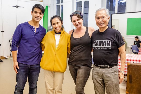 Telly Leung, Aynrand Ferrer, Tara Overfield Wilkinson, George Takei Photo