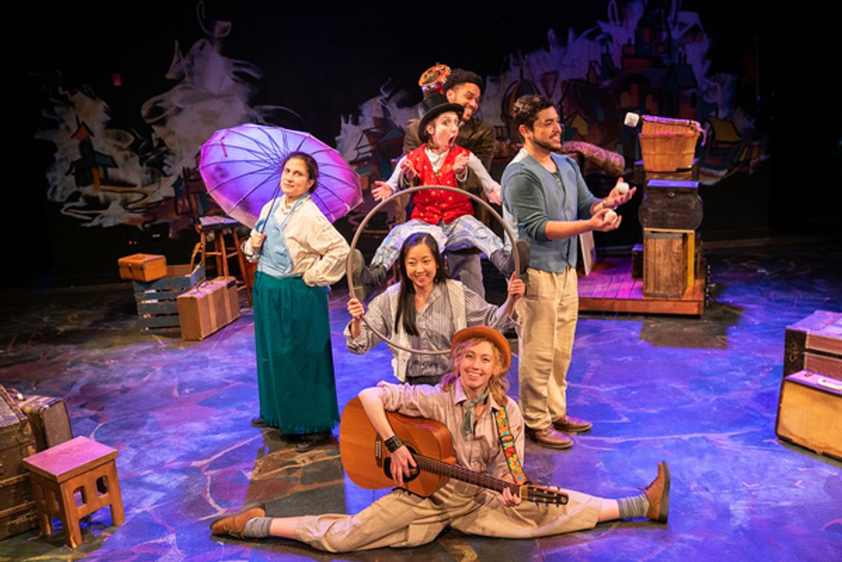 (front) Melanie Vitaterna with (clockwise from center) Kat Zheng, Amy Gorelow, Jordan Zelvin, Edward Patterson and Nicholas Pardo  at 