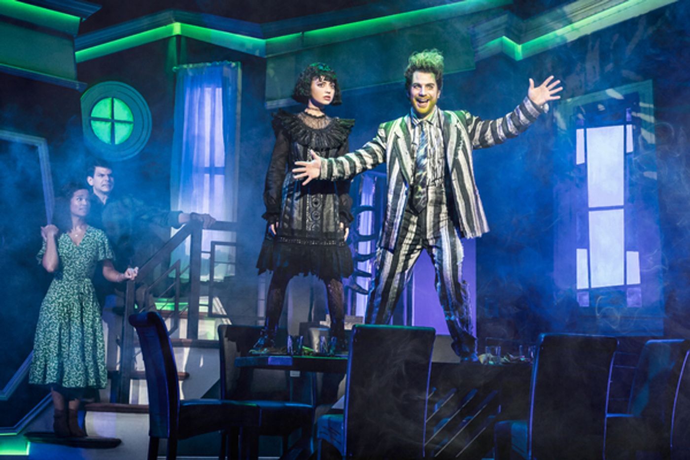 Exclusive: First Look at Justin Collette and the Cast of BEETLEJUICE on Tour  Image